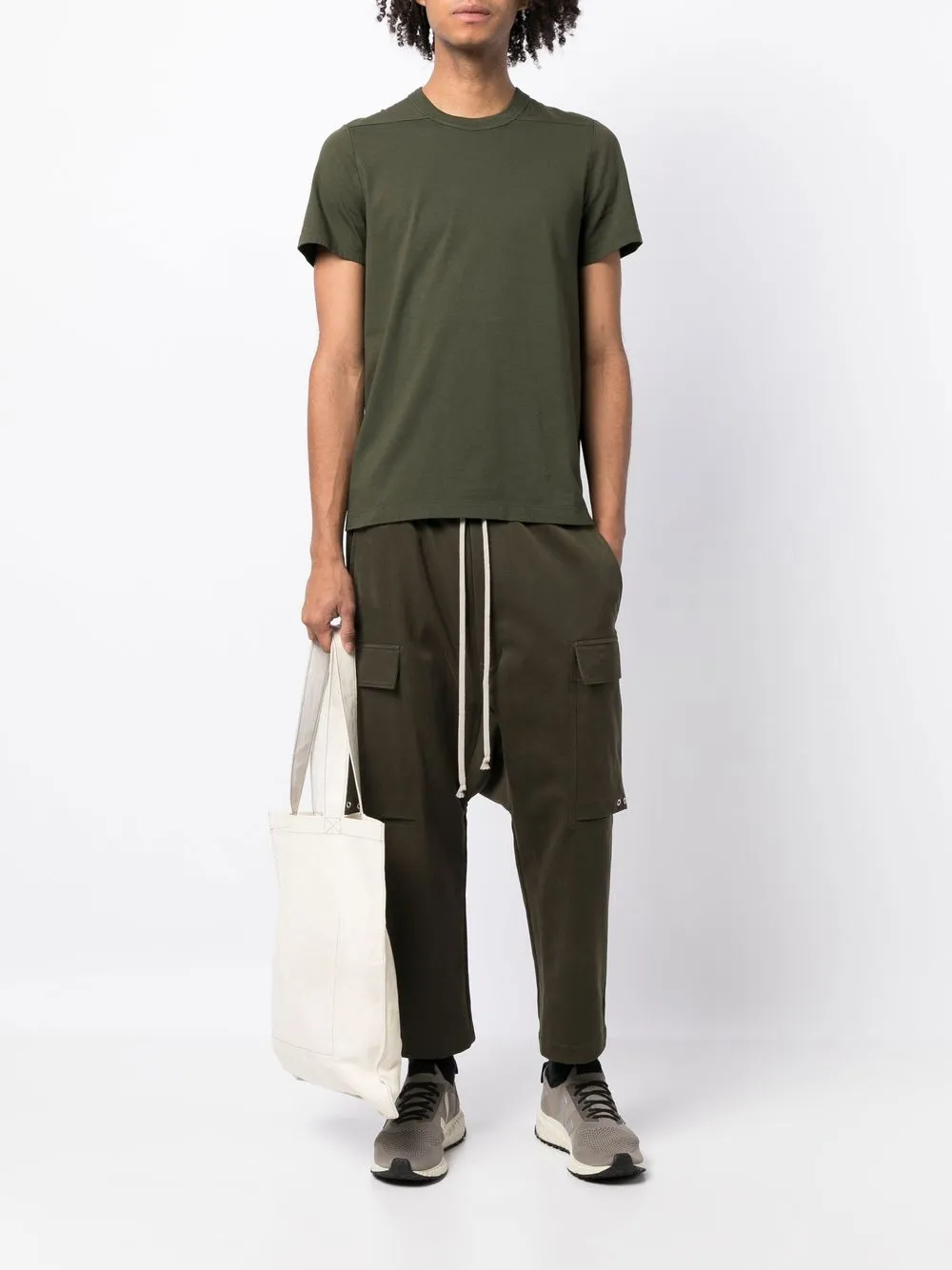 Rick Owens T-shirt met ronde hals - Groen