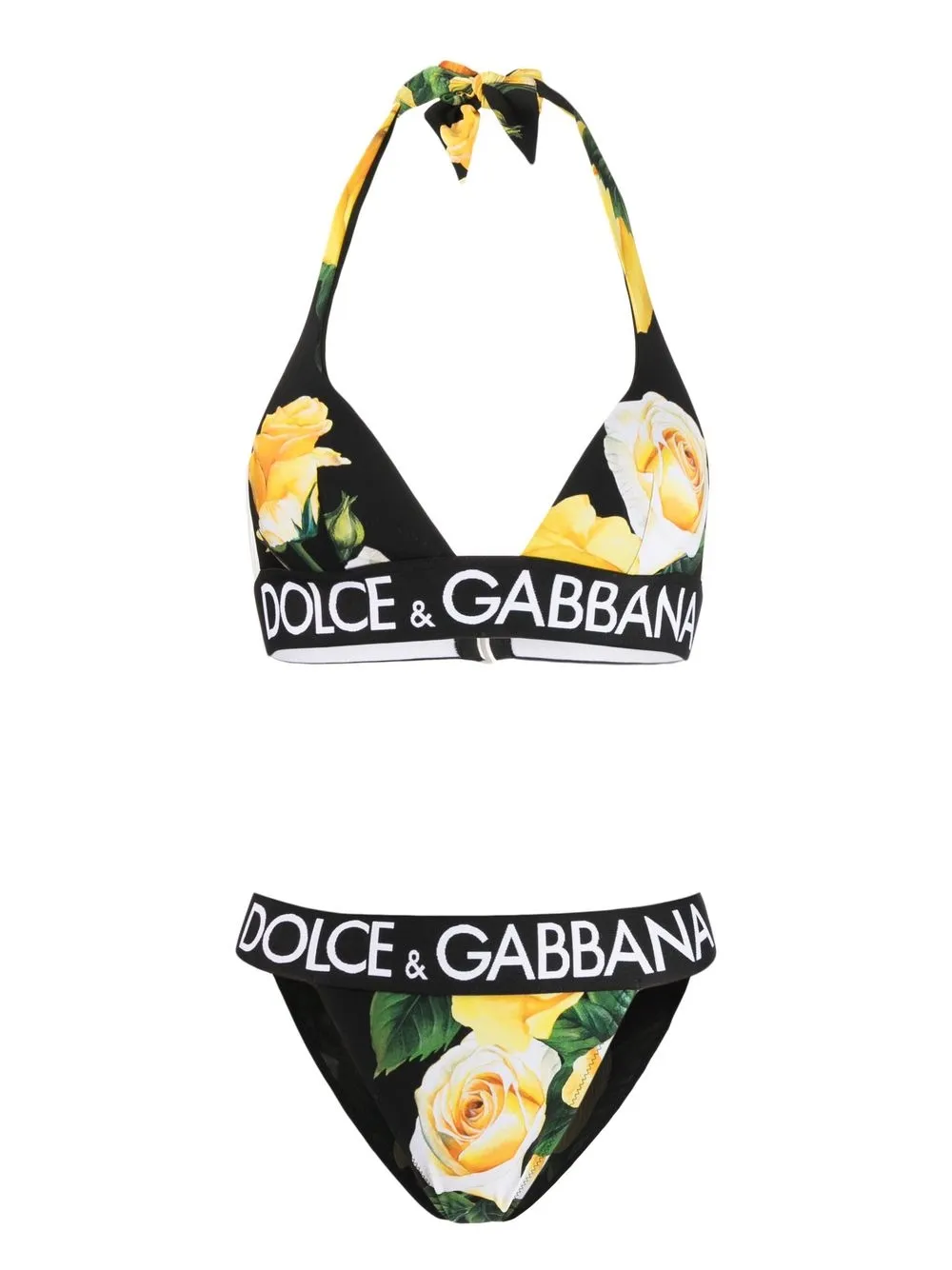 

Dolce & Gabbana bikini con estampado floral - Verde