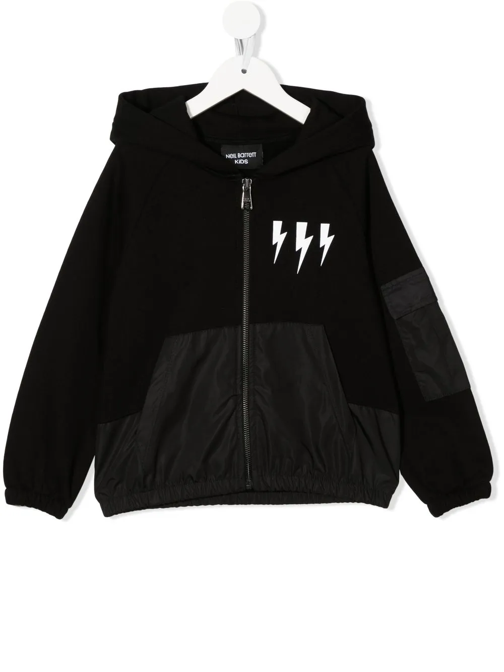 

Neil Barrett Kids sudadera con motivo Thunderbolt - Negro