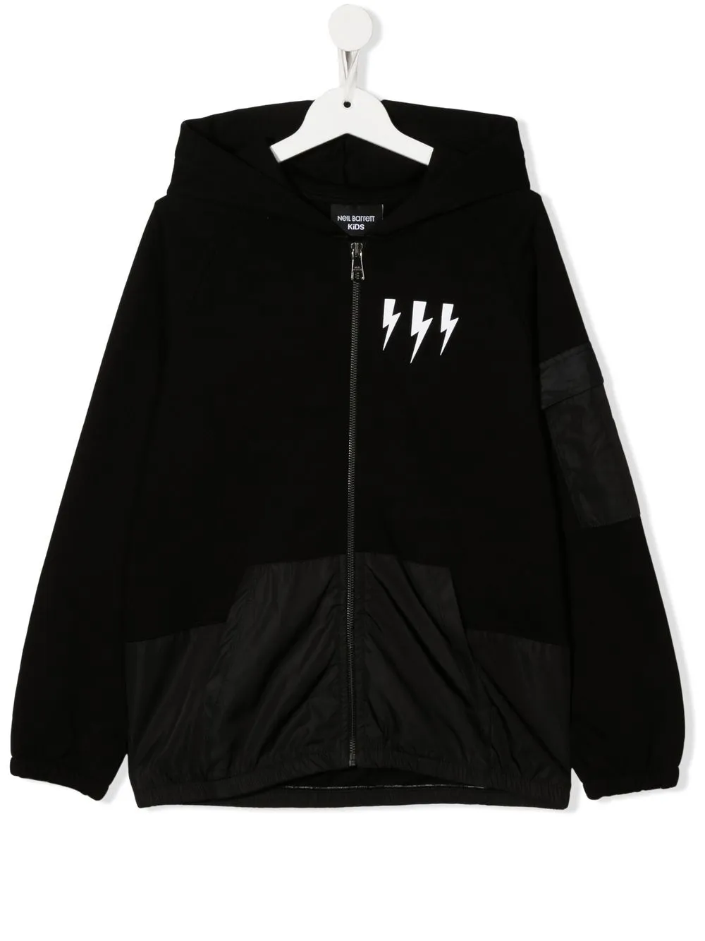 

Neil Barrett Kids sudadera con motivo Thunderbolt - Negro