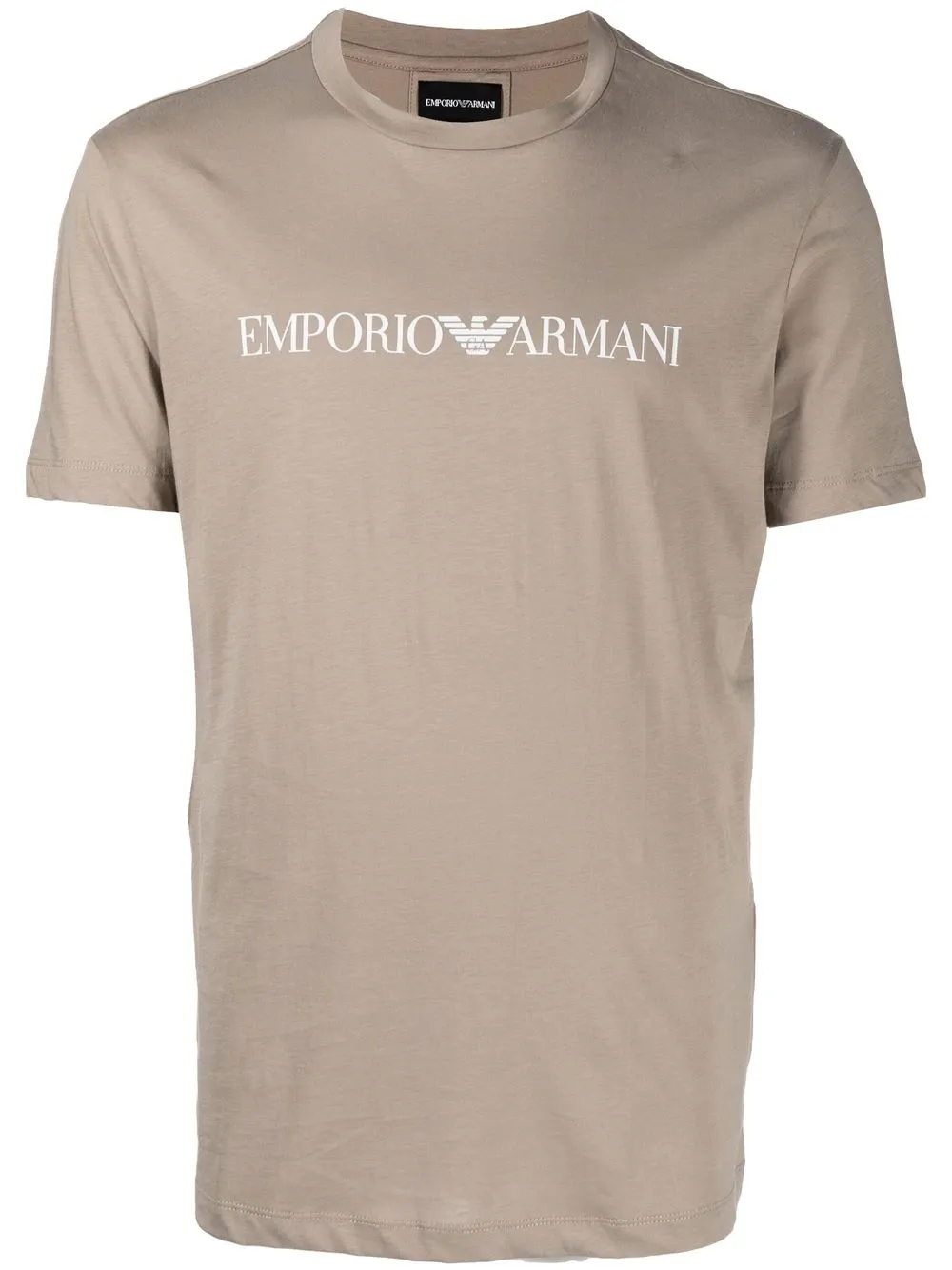 

Emporio Armani playera con logo estampado - Gris