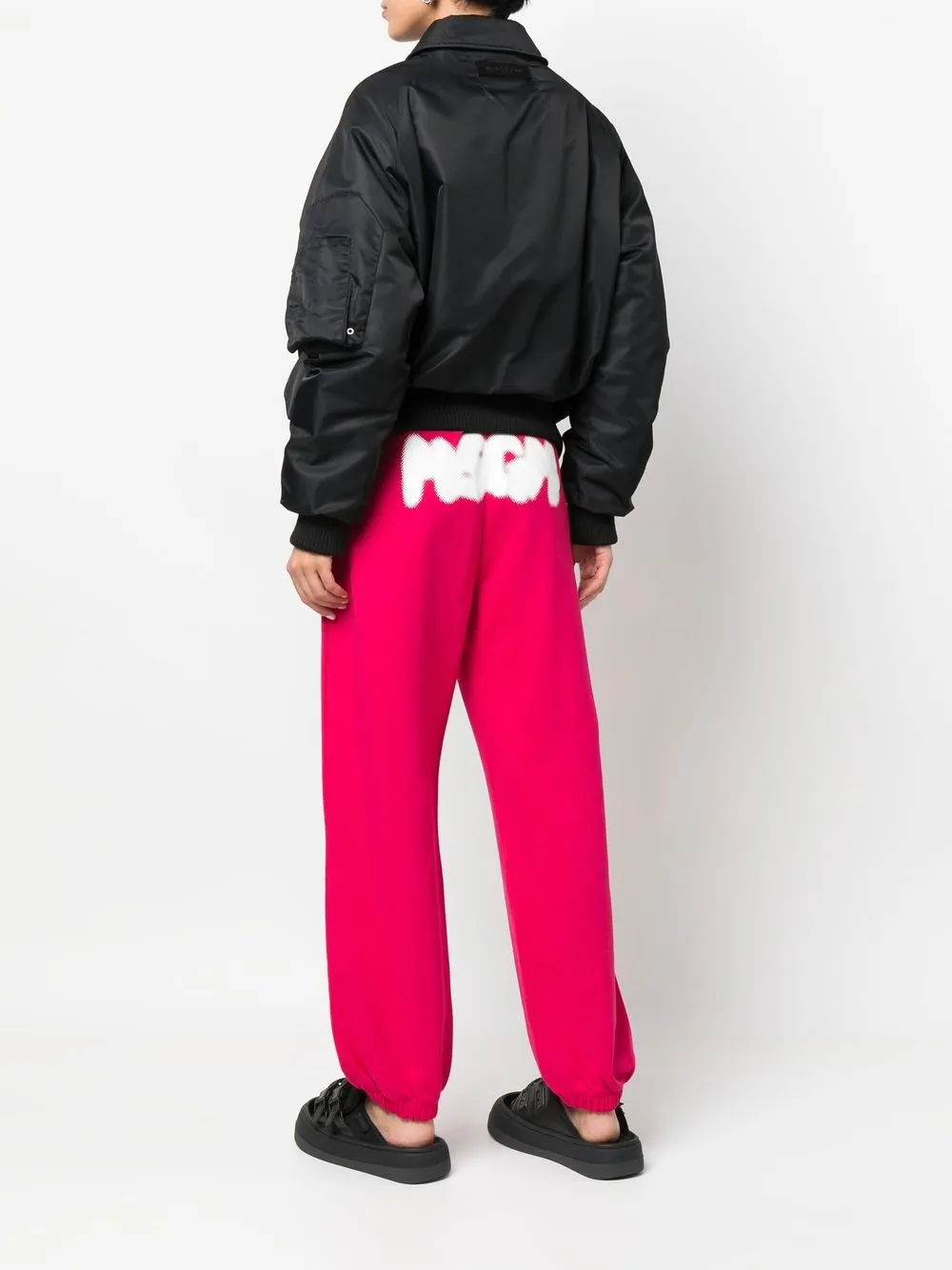 MSGM Trainingsbroek met logoprint - Roze