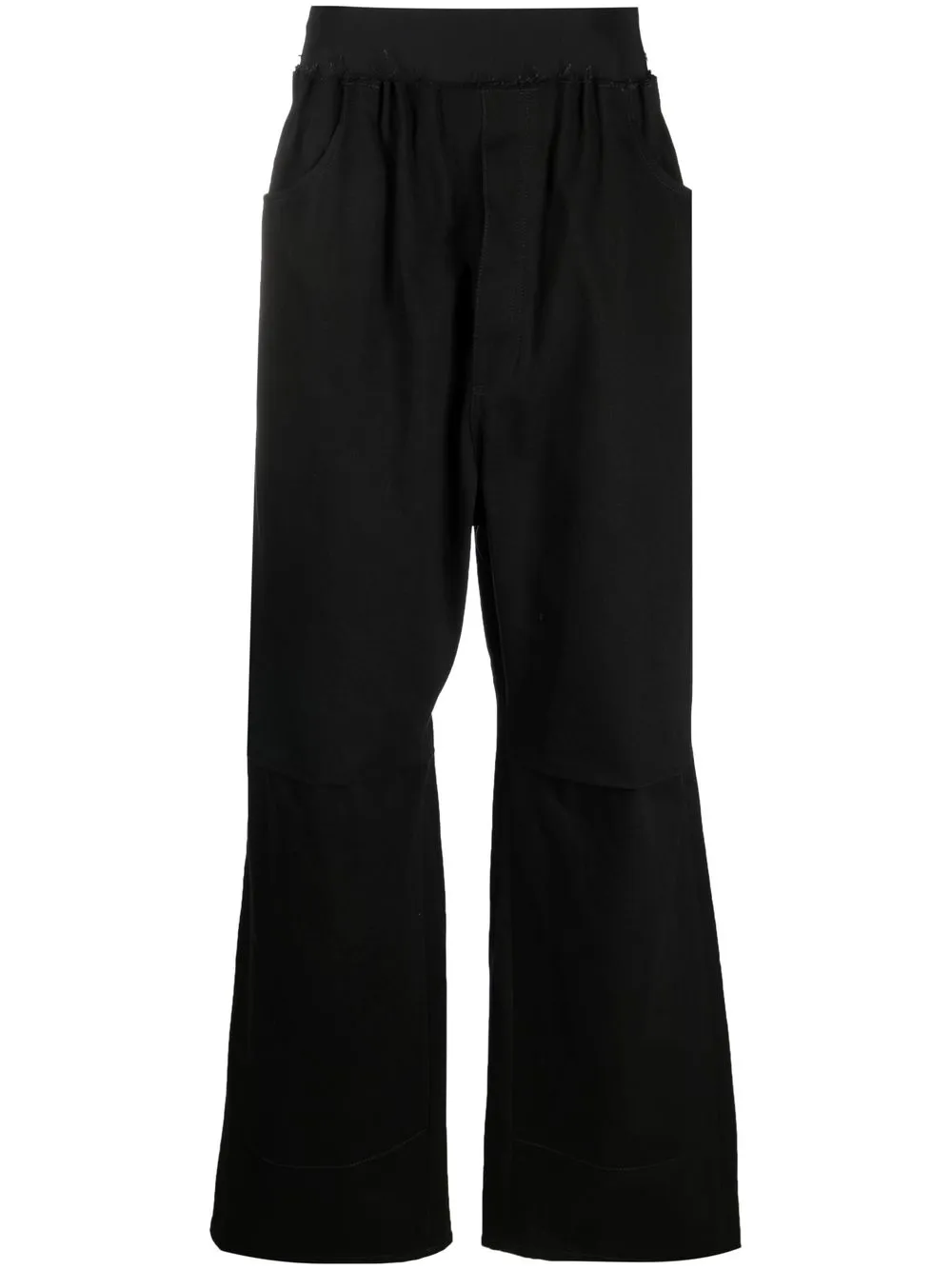 

Raf Simons pantalones anchos acampanados - Negro