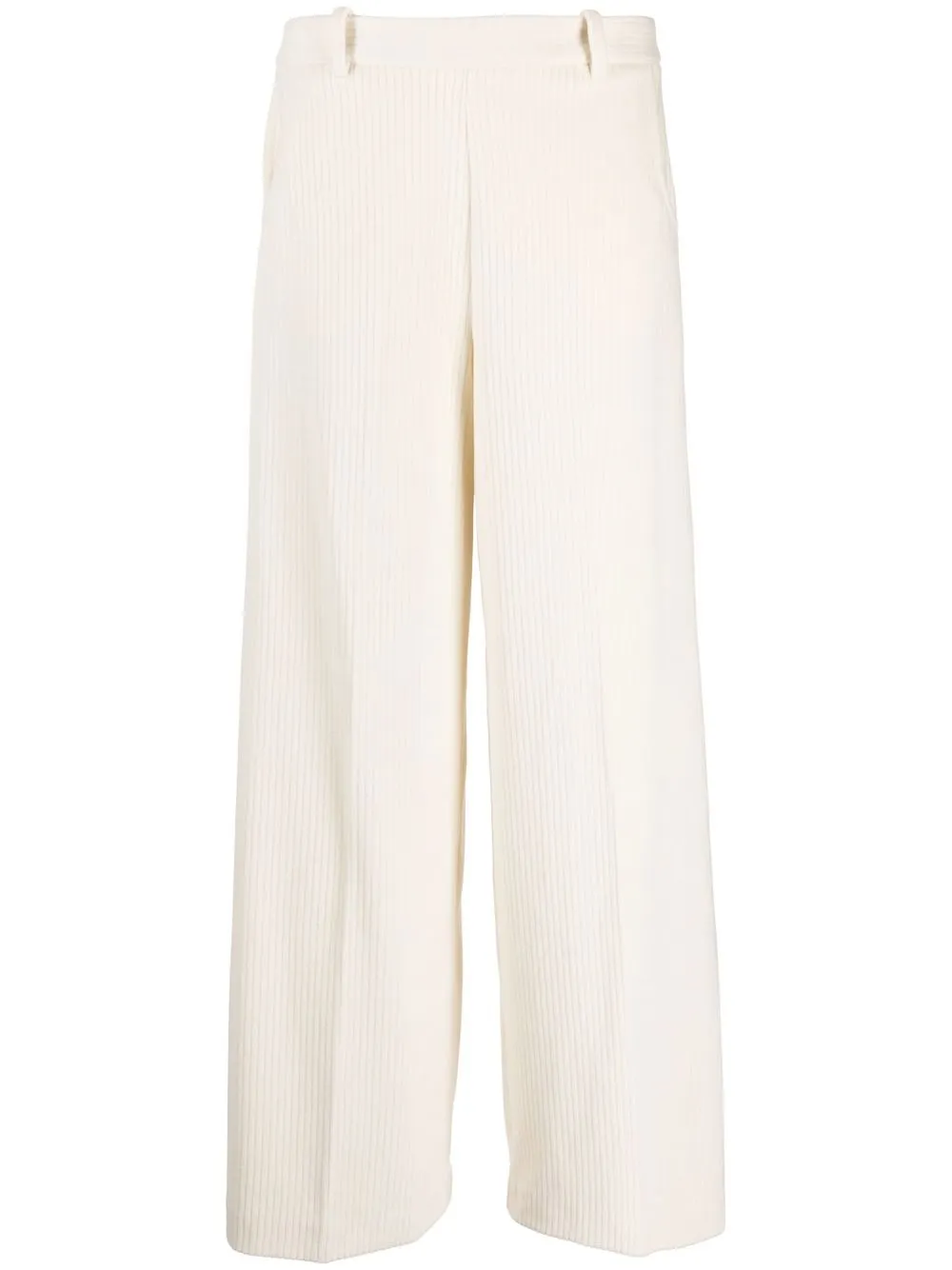 

Circolo 1901 fine ribbed flared trousers - Neutrals