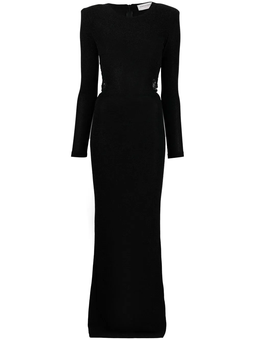

ERMANNO FIRENZE long metallic-sheen dress - Black
