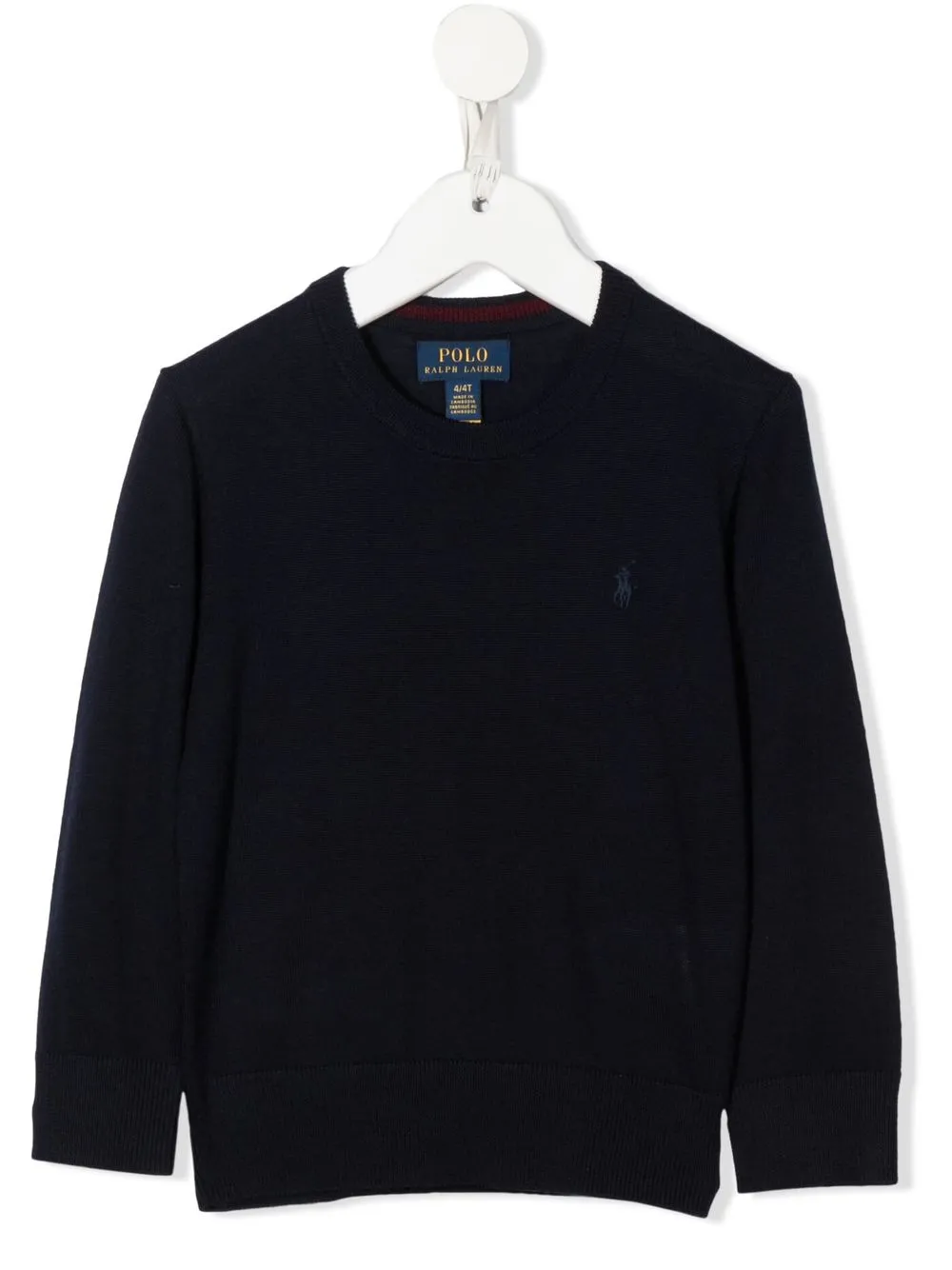 

Ralph Lauren Kids suéter de tejido fino con logo bordado - Azul