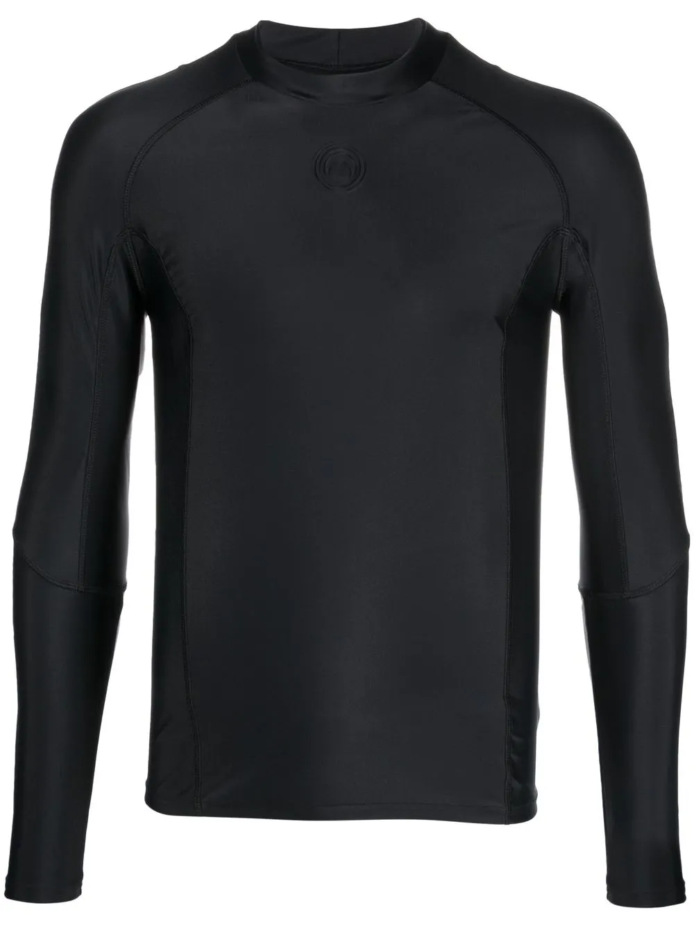 

Marine Serre logo-patch long-sleeve top - Black
