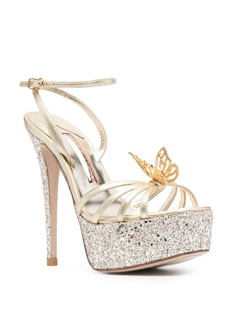 Sophia Webster Sandalen met vlinder applicatie - Goud