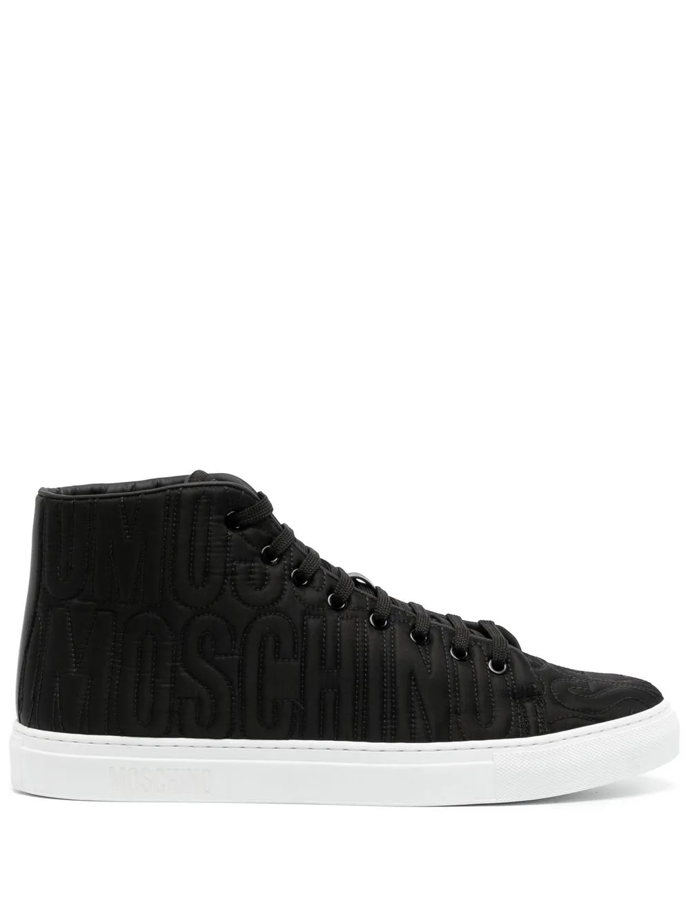 

Moschino debossed-logo high-top sneakers - Black