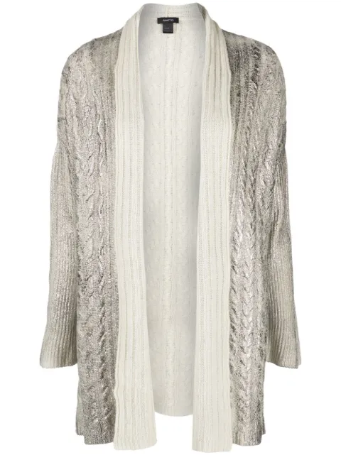 Avant Toi Cardigan im Metallic-Look