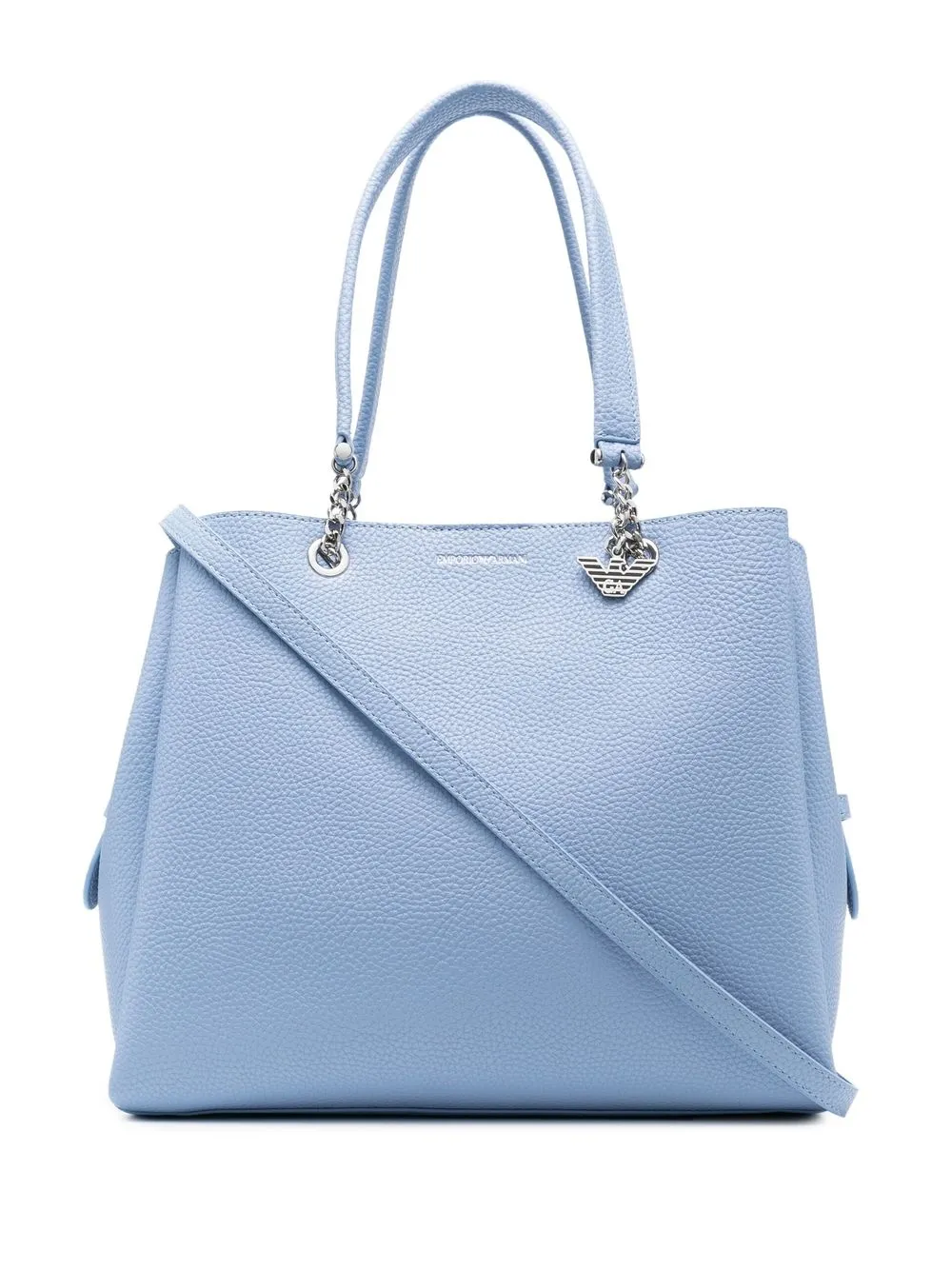 

Emporio Armani tote con asas y logo - Azul