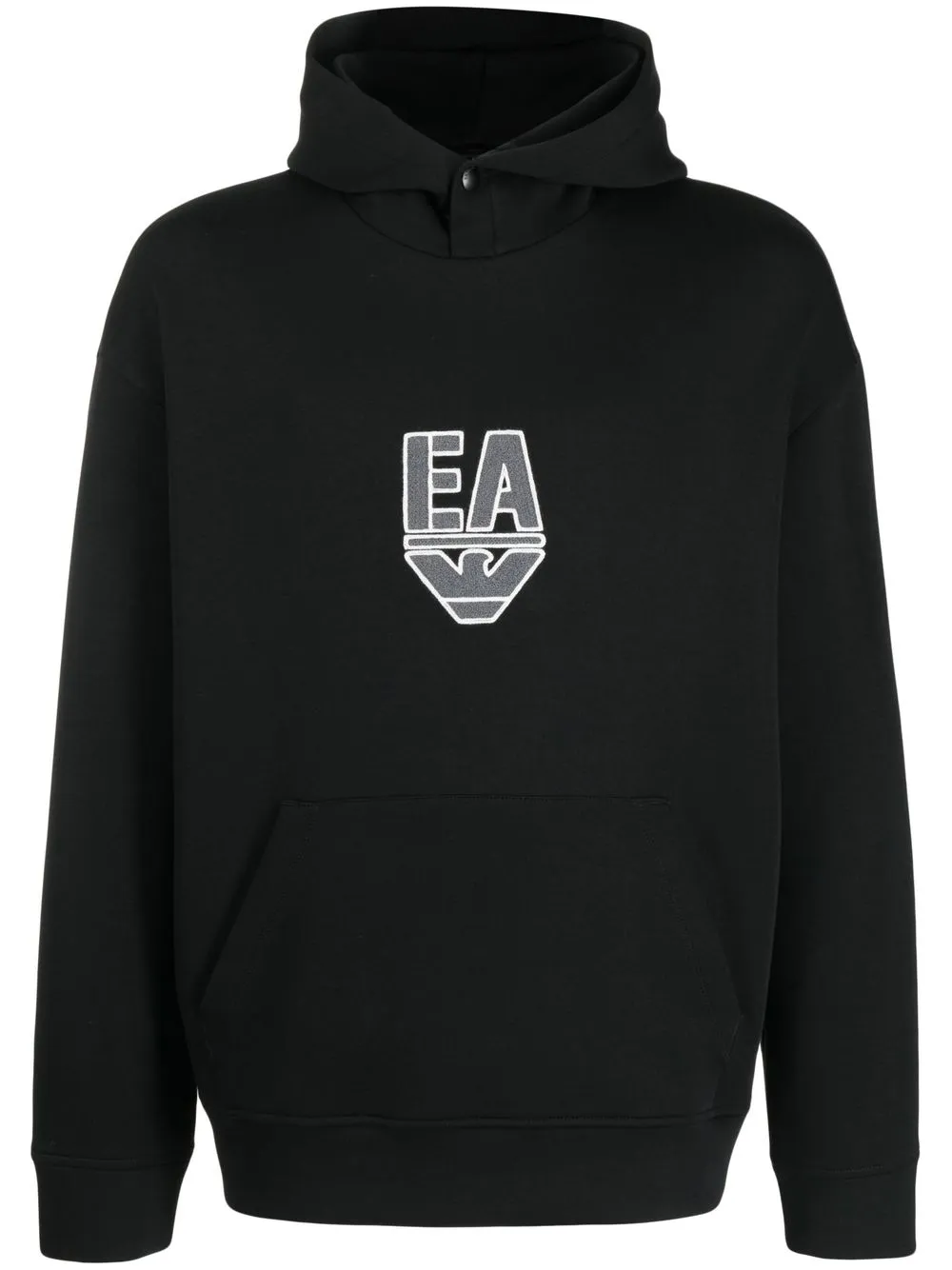 

Emporio Armani hoodie con logo bordado - Negro