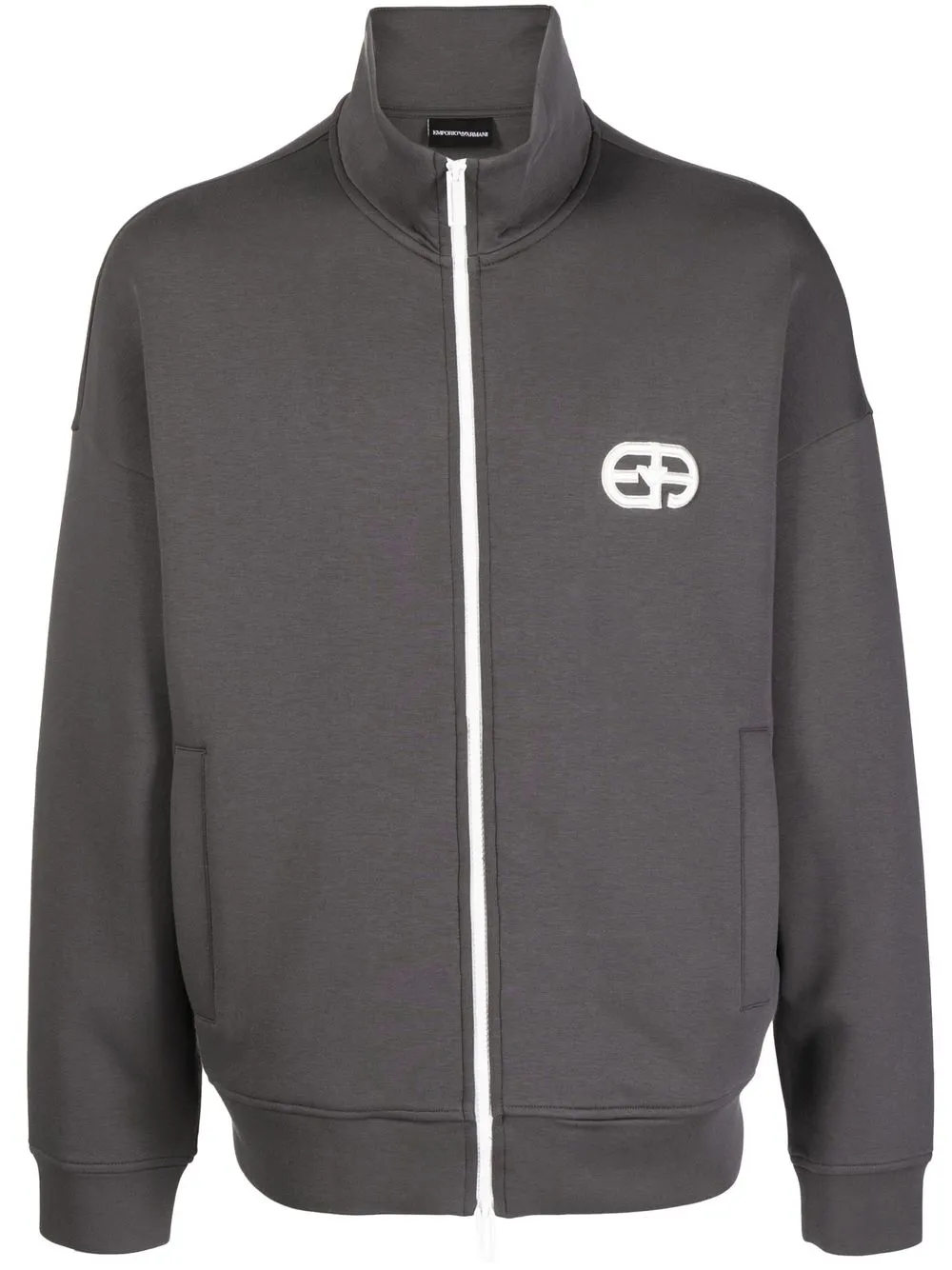 

Emporio Armani logo zipped sweatshirt - Grey