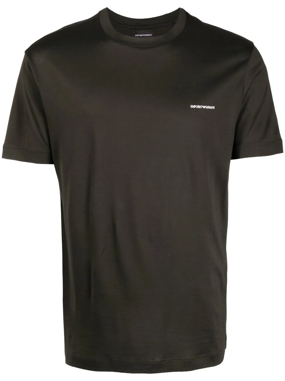 

Emporio Armani playera con cuello redondo y logo - Verde
