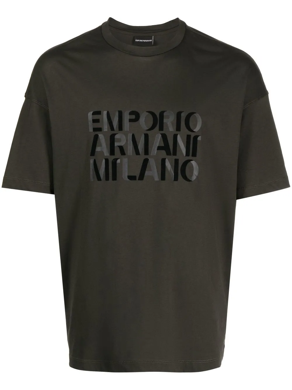 

Emporio Armani playera con logo estampado - Verde