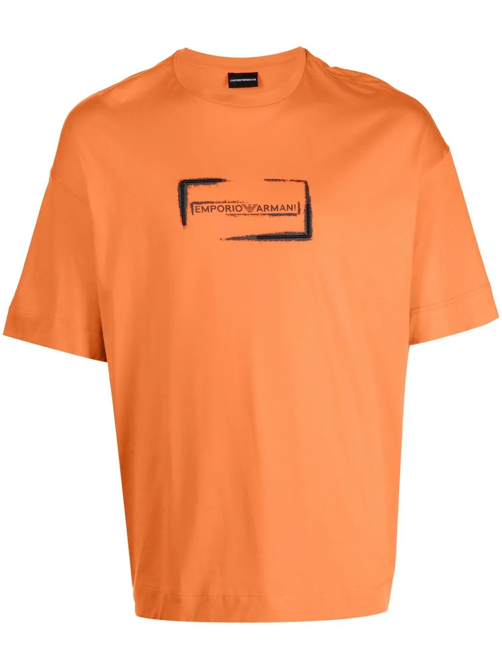 

Emporio Armani playera con logo estampado - Naranja