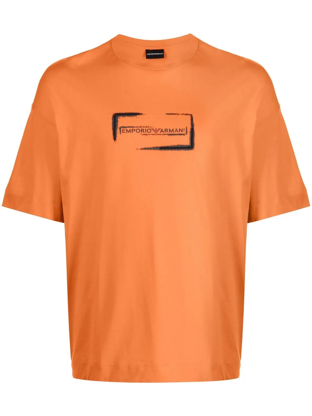 

Emporio Armani playera con logo estampado - Naranja