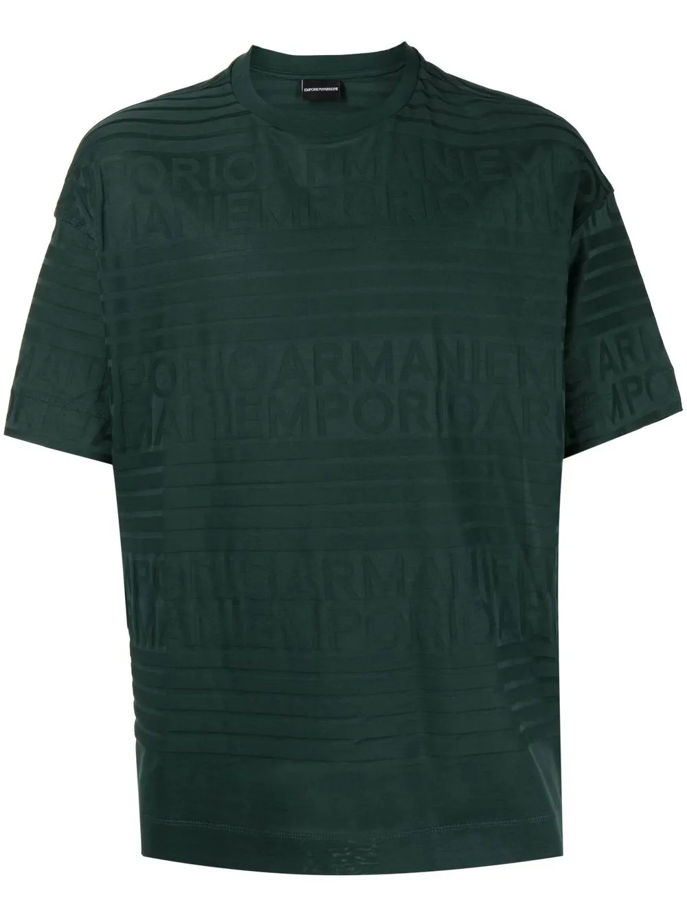 

Emporio Armani embroidered-logo short-sleeve T-shirt - Green