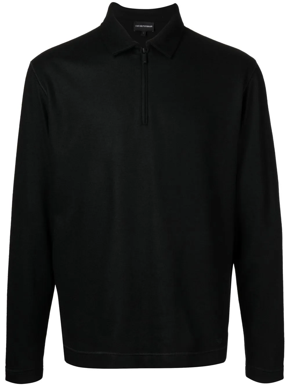 

Emporio Armani playera tipo polo con cierre - Negro