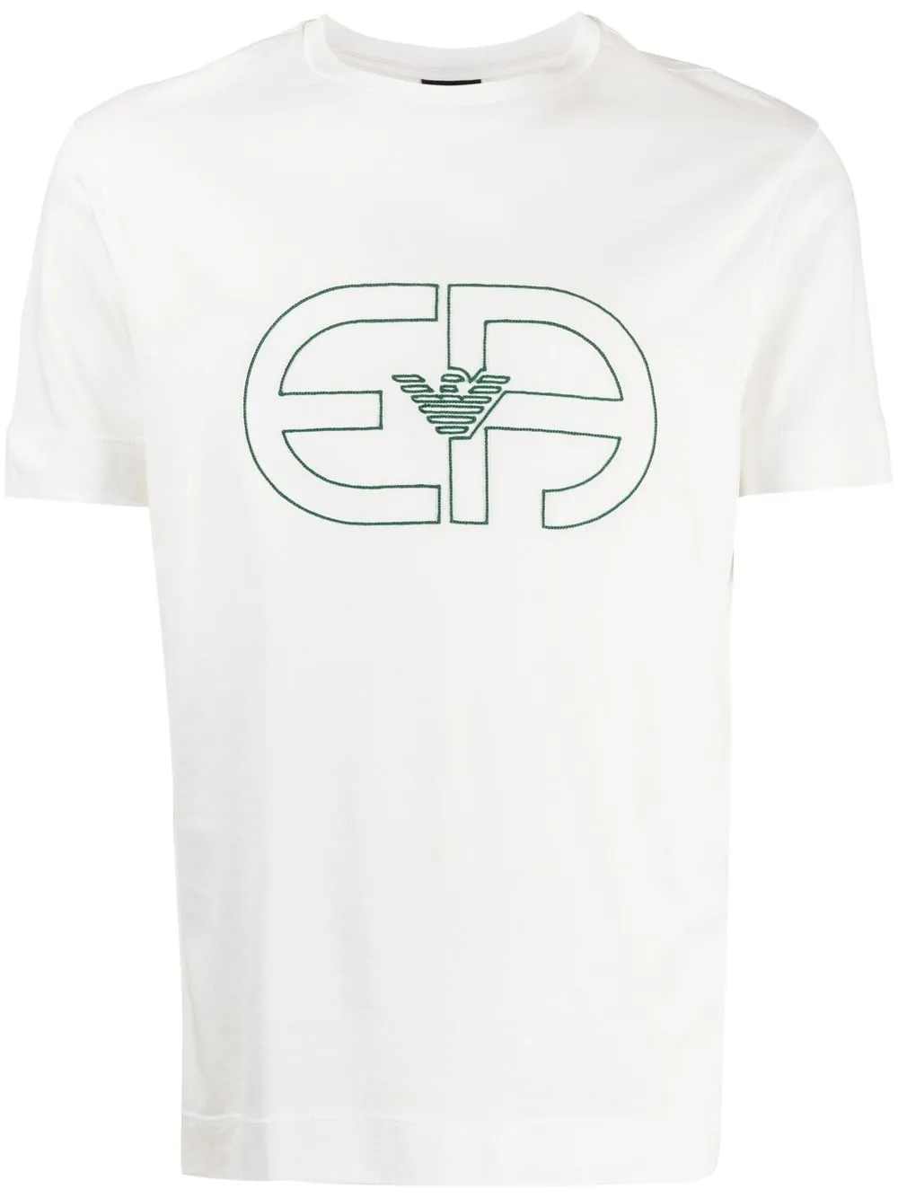 

Emporio Armani chest-logo crew-neck T-shirt - White