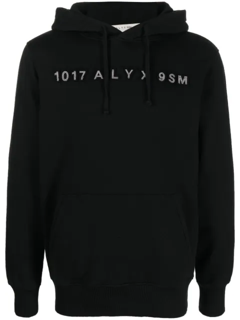1017 ALYX 9SM studded-logo detail hoodie