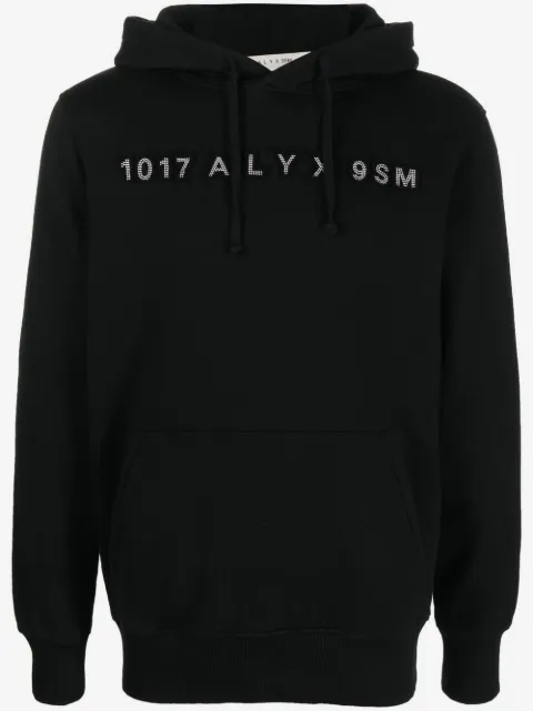 1017 ALYX 9SM studded-logo detail hoodie