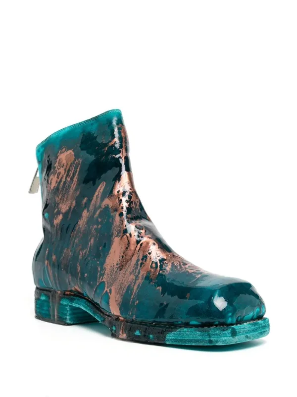 margiela paint splatter boots