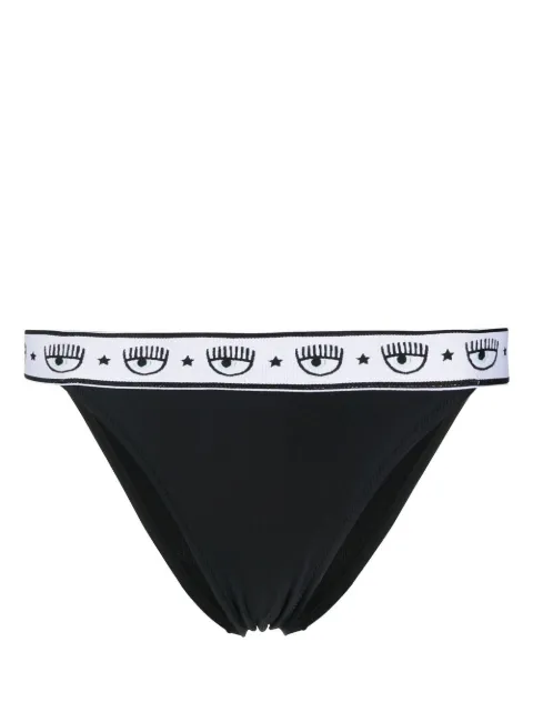 Chiara Ferragni logo-waistband bikini bottoms