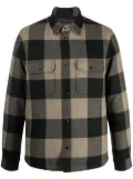 Woolrich plaid-check quilted shirt jacket - Green