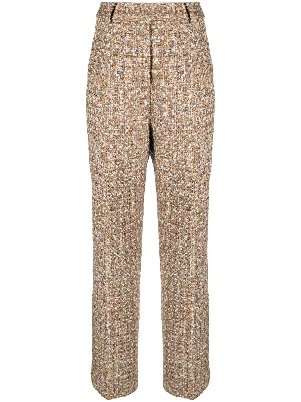 

Self-Portrait woven high-waisted trousers - Yellow