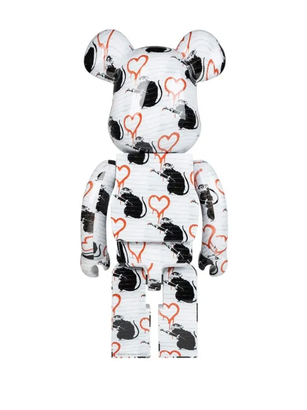 MEDICOM TOY BE@RBRICK Love Rat Figure | White | FARFETCH JO