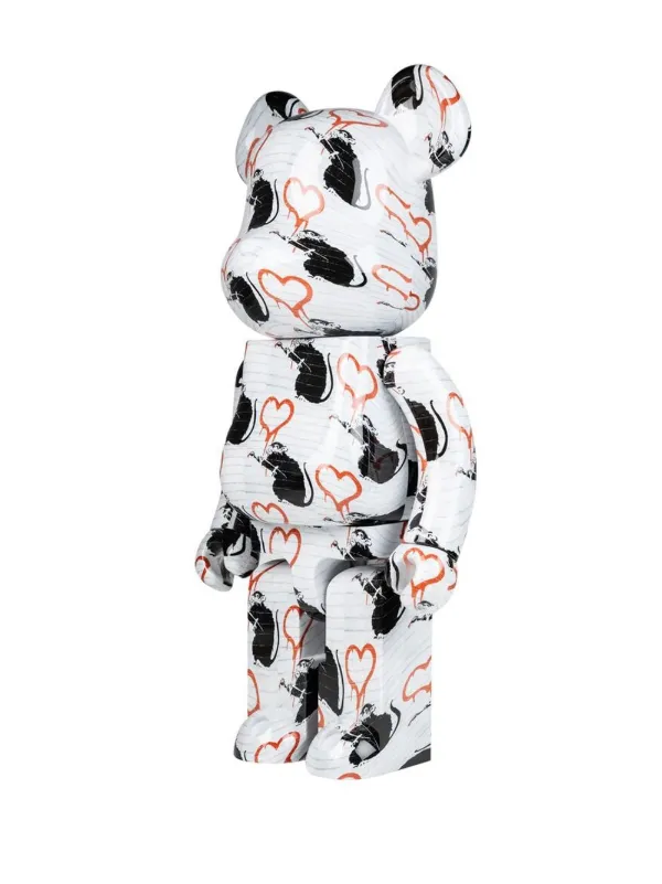 MEDICOM TOY BE@RBRICK Love Rat Figure | White | FARFETCH JO