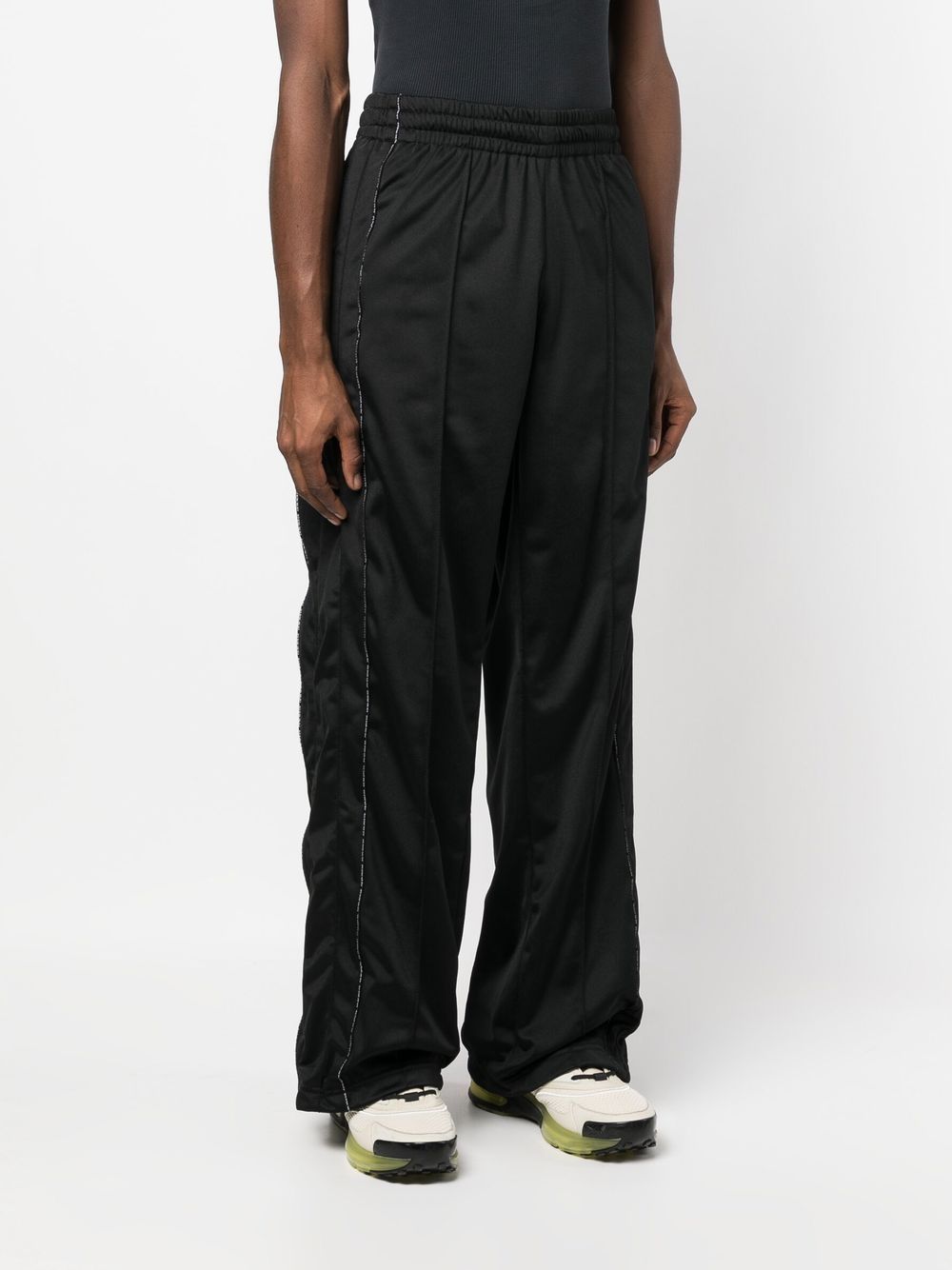 Shop Vtmnts Oversize Cargo Trousers In Black