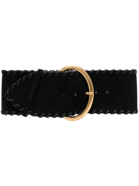 TWINSET stitched-edge leather belt 