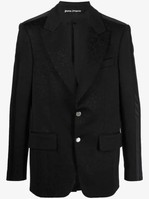 Palm Angels blazer con botones y motivo en jacquard