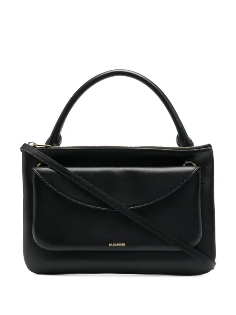 Jil Sander front pouch leather crossbody bag