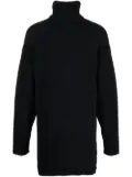 Off-White embroidered-logo roll neck jumper - Black