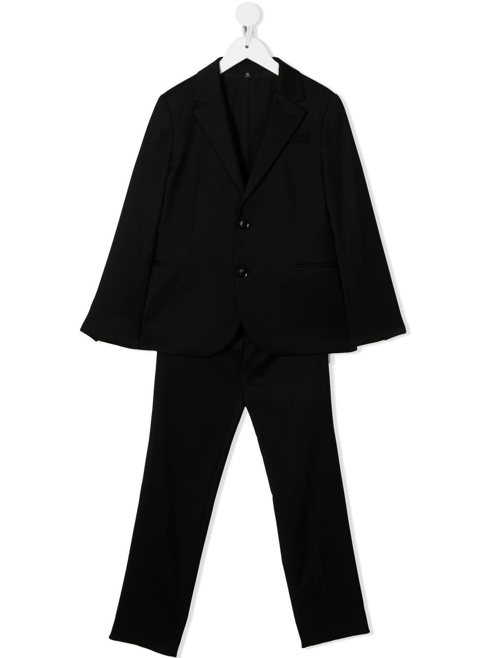 

Emporio Armani Kids traje de dos piezas con botones - Negro