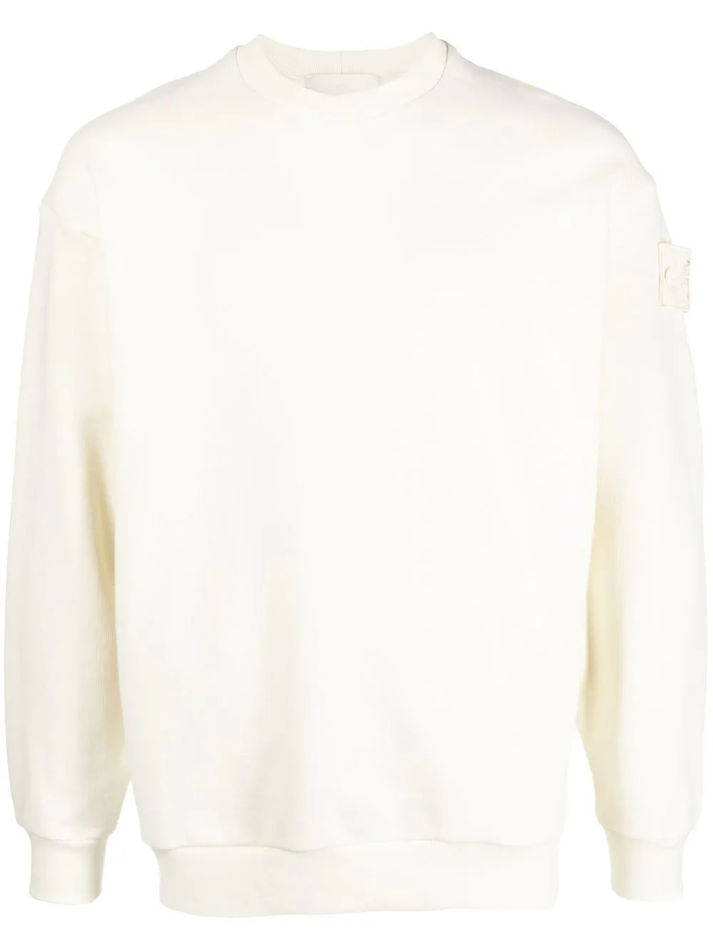 

Stone Island sudadera con parche del logo - Blanco