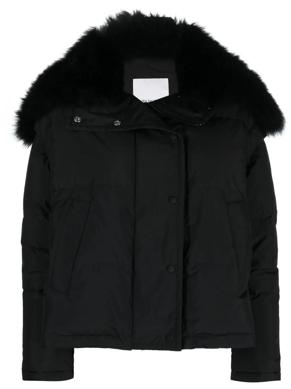 

Yves Salomon padded duck-feather jacket - Black