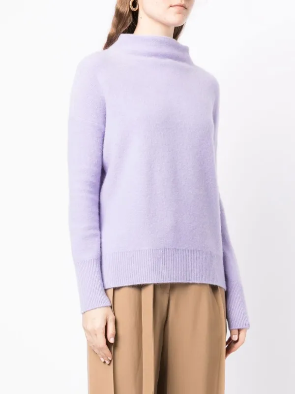 Vince outlet Mock Neck Wool Cashmere Knit Pullover Sweater