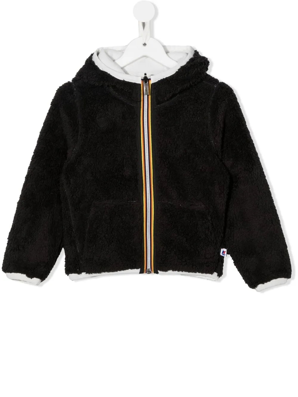 

K-Way chamarra bomber con ribete texturizado - Negro