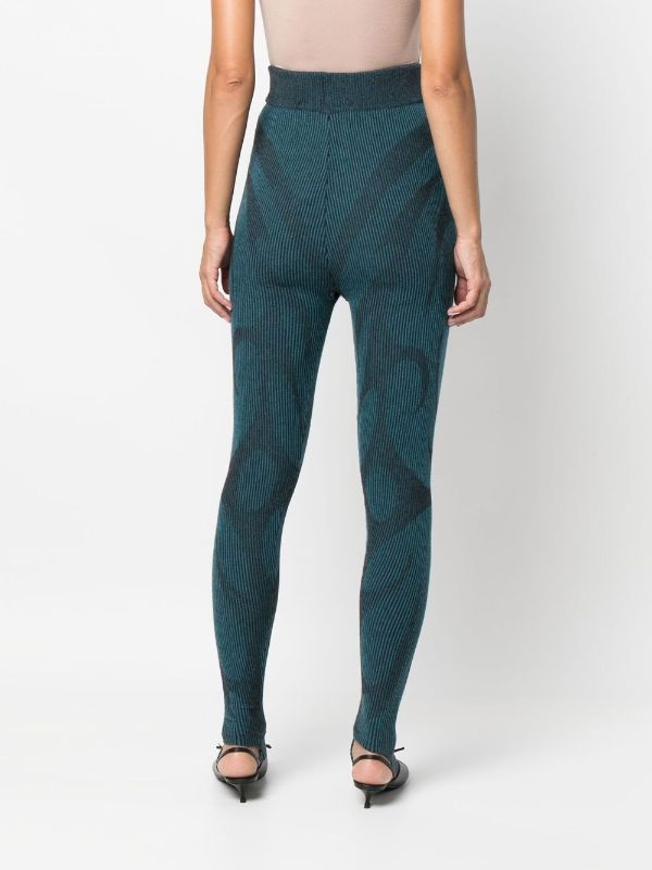 Paolina Russo ribbed-knit Virgin Wool Leggings - Farfetch