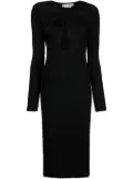 Coperni cut-out detail midi dress - Black
