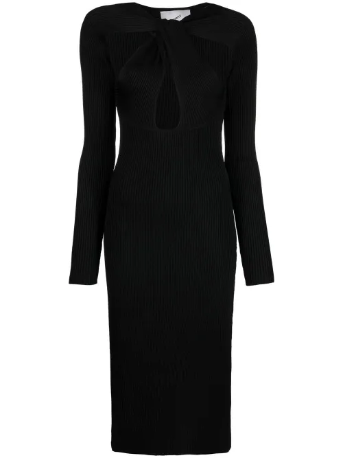 Robe mi-longue à découpes - Coperni - Modalova