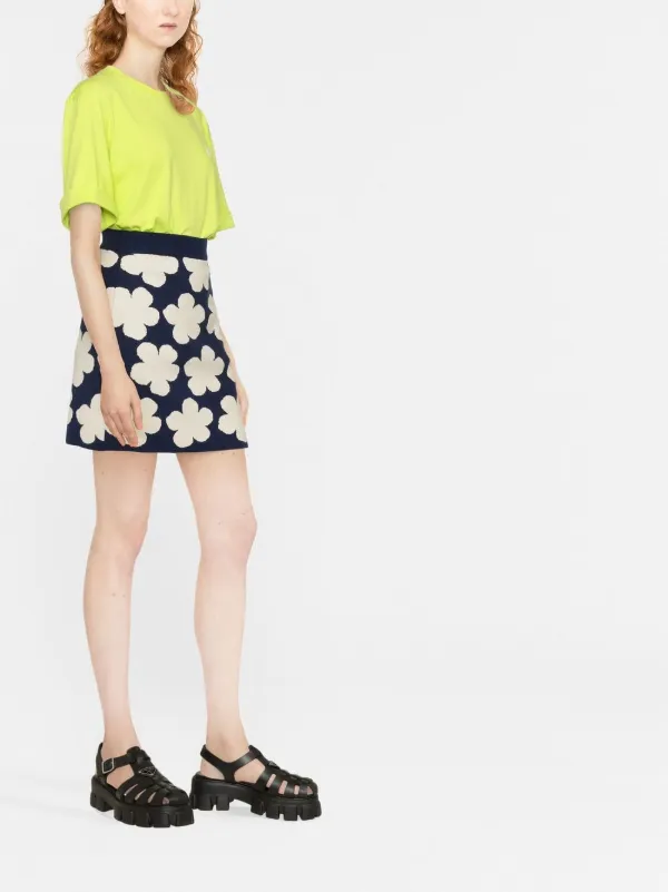 Kenzo Floral intarsia knit Skirt Farfetch