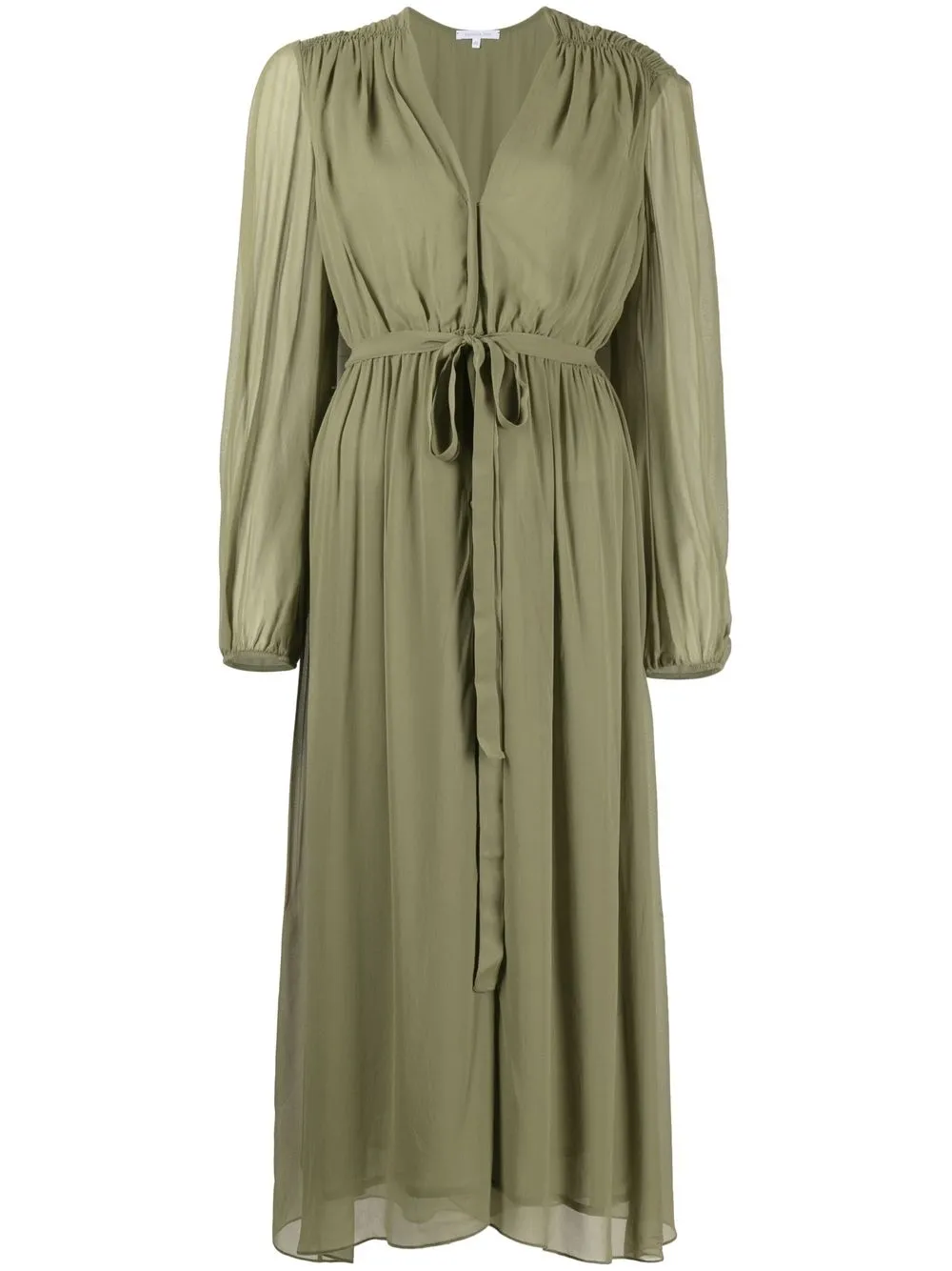 

Patrizia Pepe vestido con moño en la cintura - Verde
