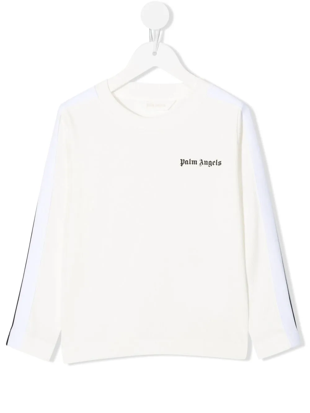 

Palm Angels Kids sudadera con logo estampado en el pecho - Blanco