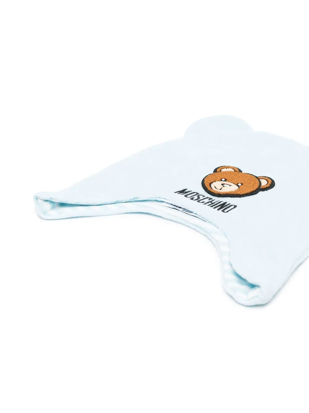 Moschino Kids Muts met geborduurd logo - Blauw