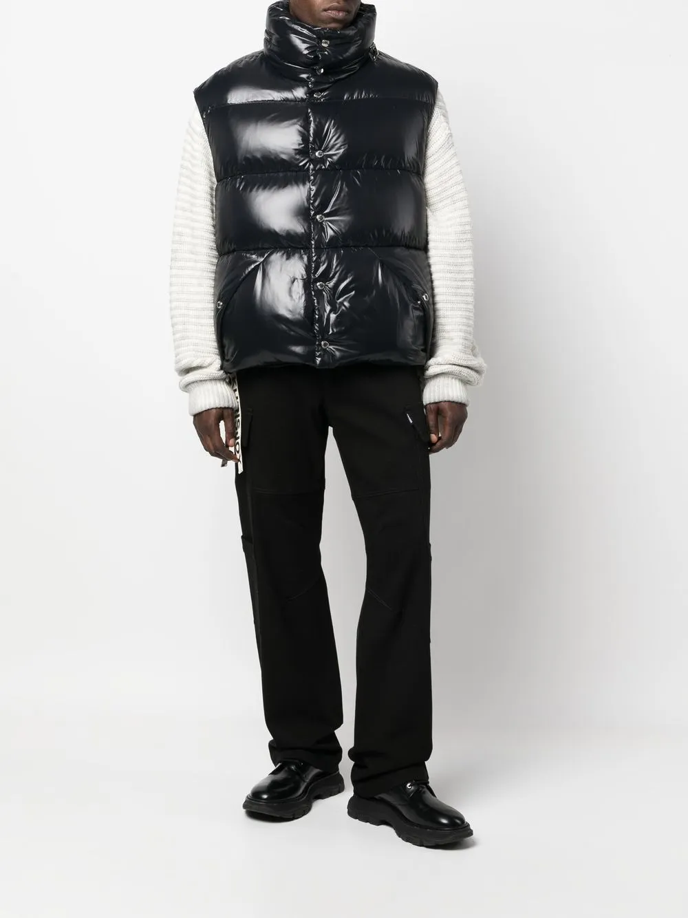 Khrisjoy logo-drawstring down gilet | Waistcoats & Gilets | Image 2
